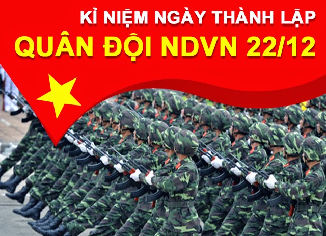 Chúc mừng ngày thành lập Quân đội nhân dân Việt Nam 22/12/2015